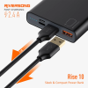 Riversong Rise10 10,000mAh 2.4A Fast Charging Power Bank | Black | view